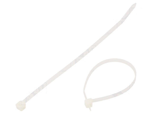 Kabelbinder; L: 200mm; W: 4,8mm; polyamide; 220N; natuurlijk Kabelbinder; L: 200mm; W: 4,8mm; polyamide; 220N; natuurlijk